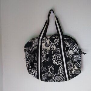 Vera Bradley Sport Duffle Midnight Paisley Weekender Bag GUC